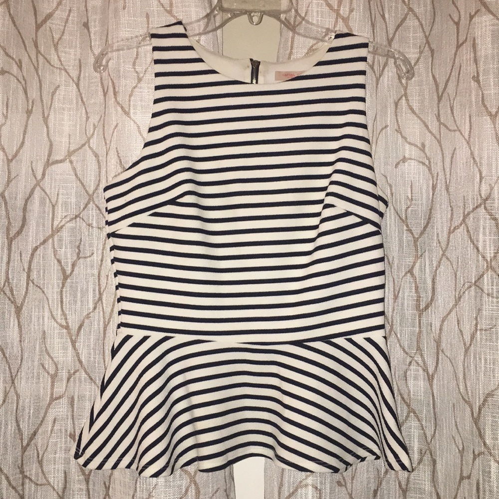 Casual Couture by Green Envelope Peplum Top